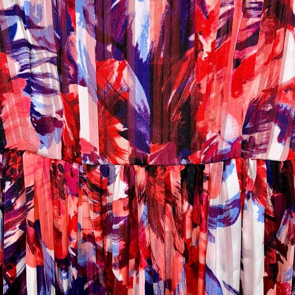 Luxe by Carmen Marc Valvo Floral Fit & Flare Dress Size 14 - Picture 5 of 15